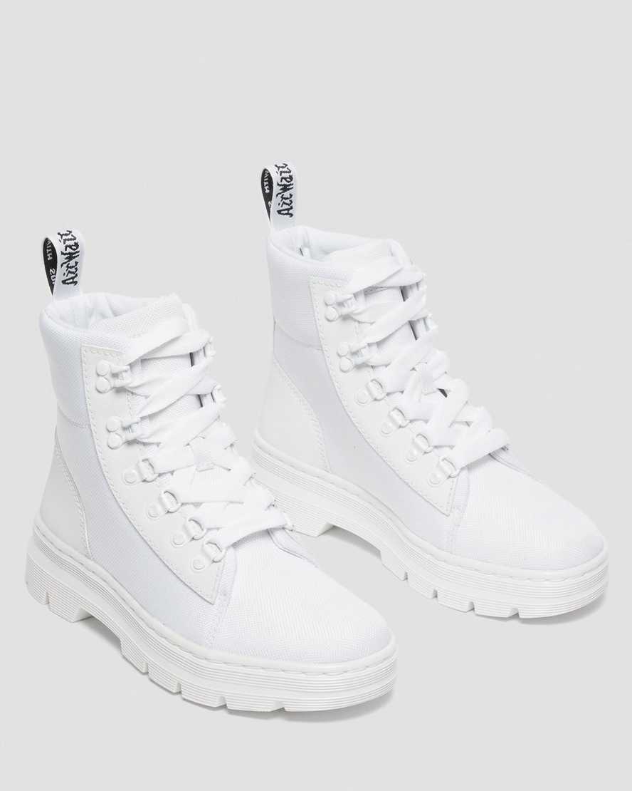 bílé dámské ležérní boty dr. martens combs poly
