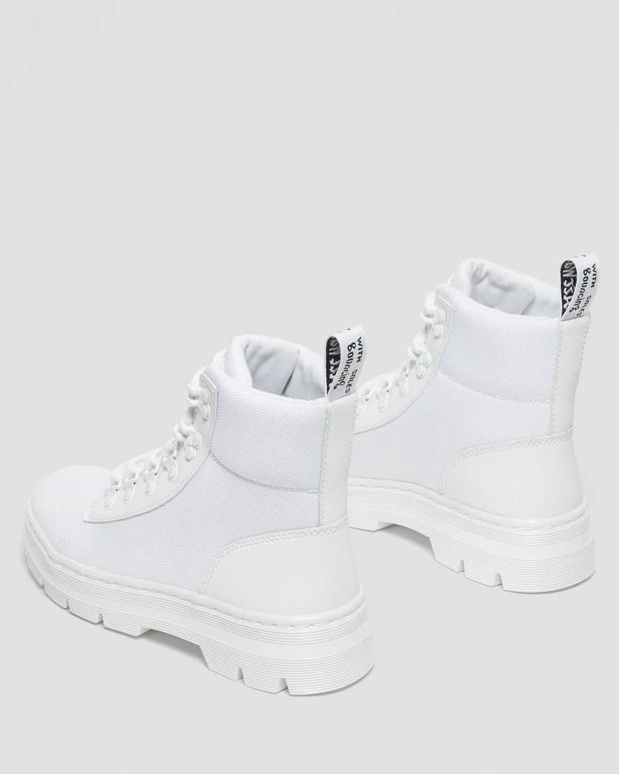 bílé dámské ležérní boty dr. martens combs poly