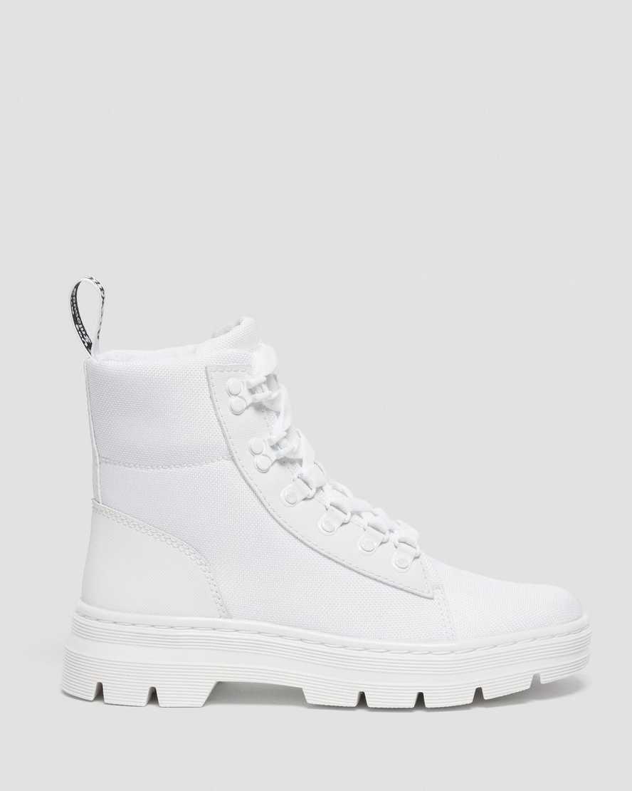 bílé dámské ležérní boty dr. martens combs poly
