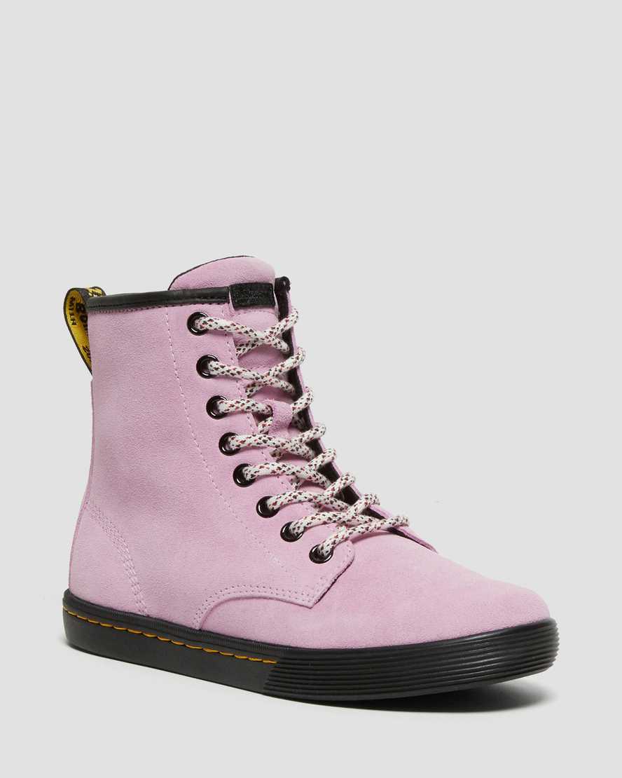růžové dámské ležérní boty dr. martens sheridan