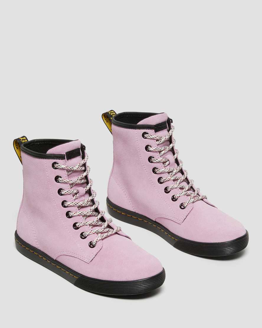 růžové dámské ležérní boty dr. martens sheridan