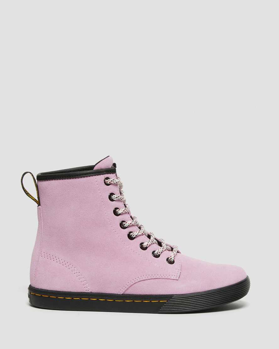 růžové dámské ležérní boty dr. martens sheridan