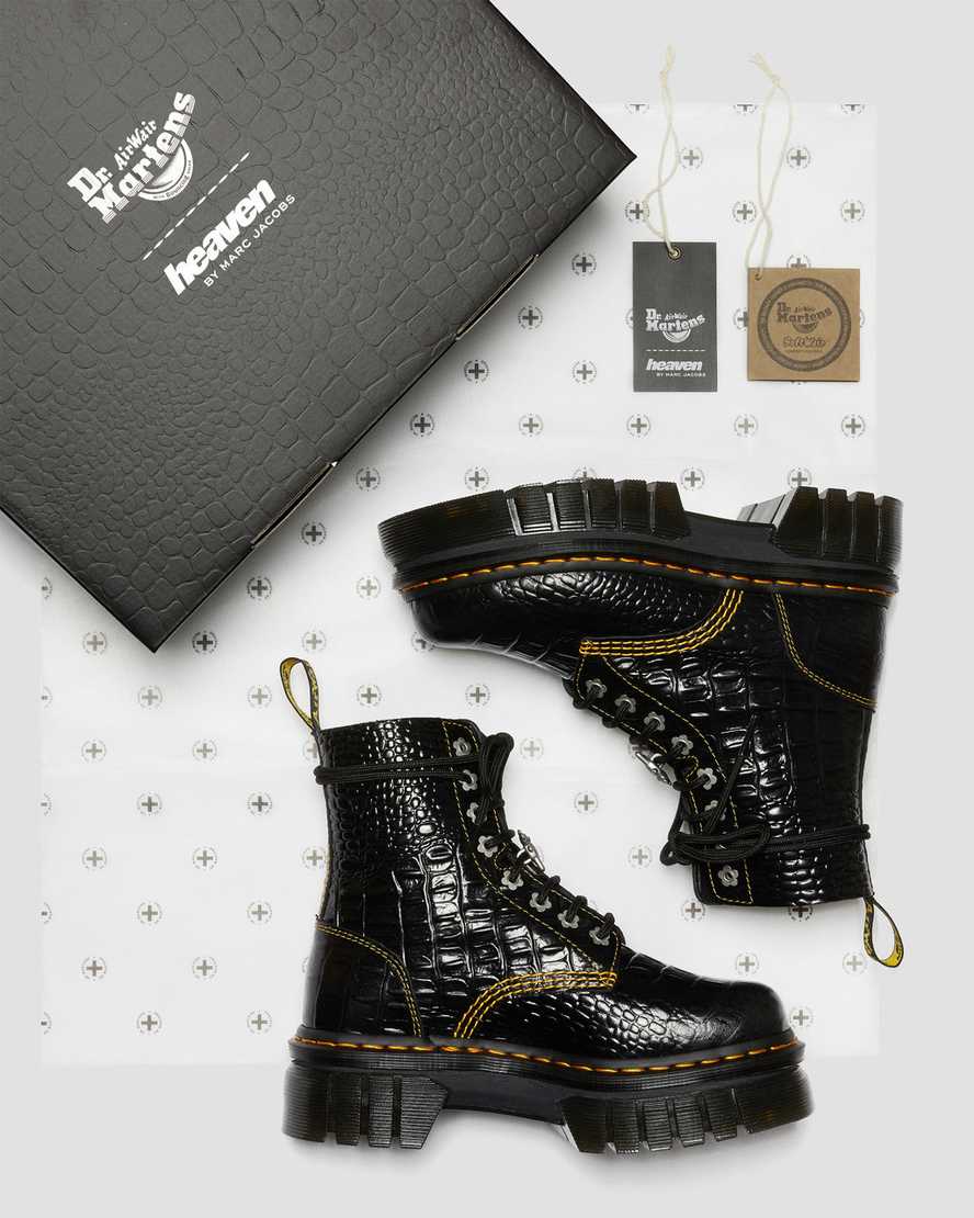 dámské volnočasové boty dr. martens audrick heaven by mj croc v černé barvě