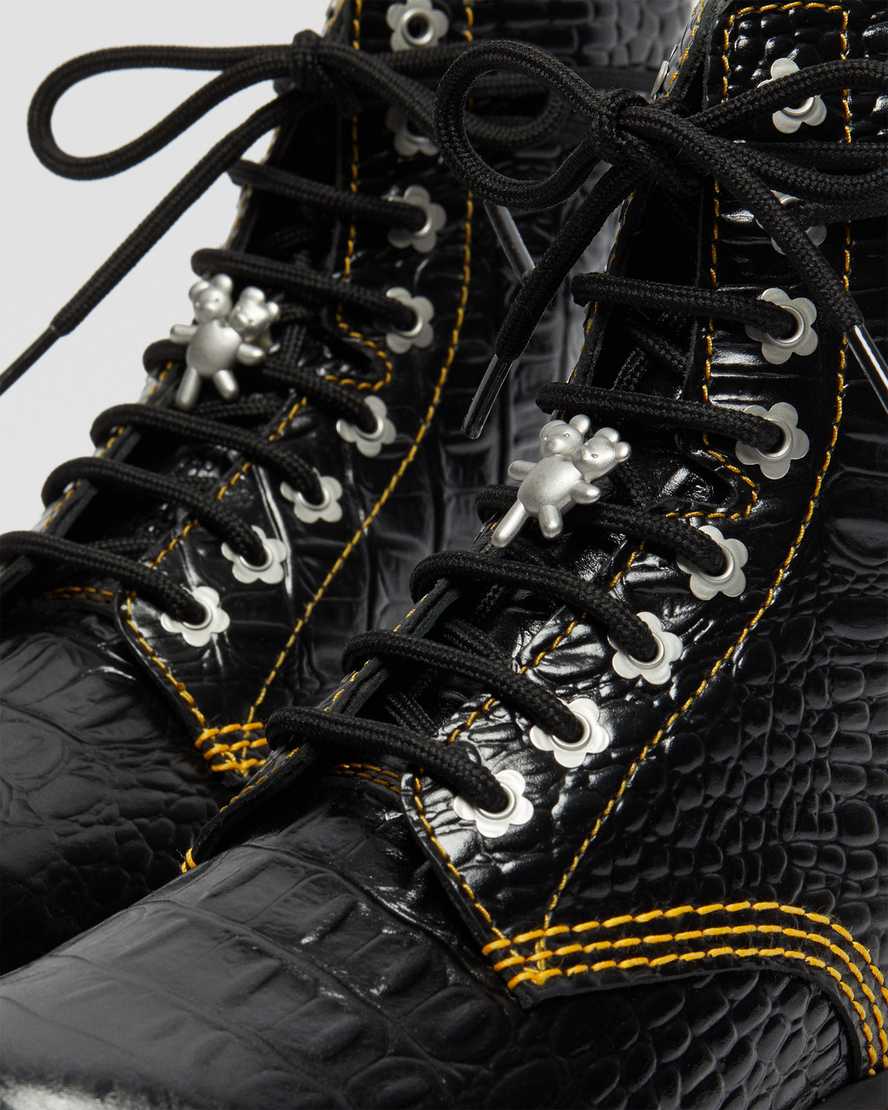 dámské volnočasové boty dr. martens audrick heaven by mj croc v černé barvě