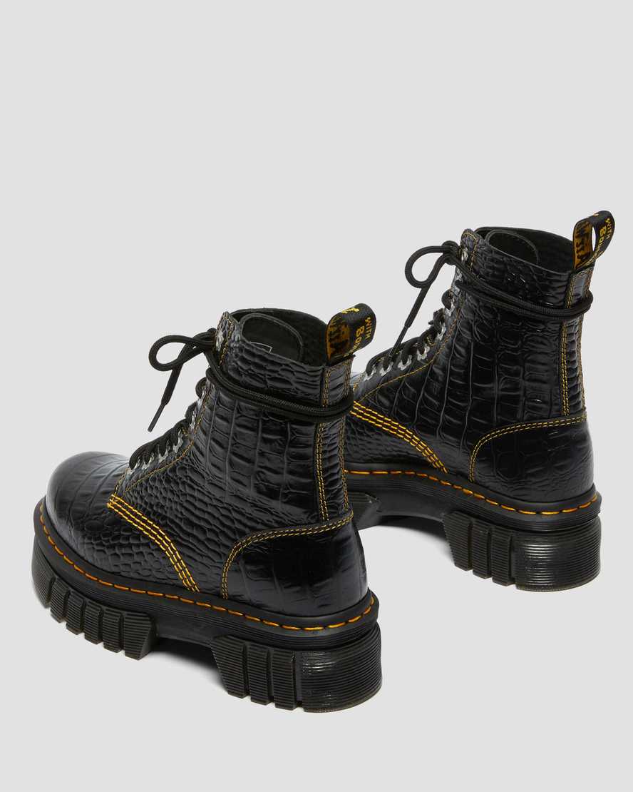 dámské volnočasové boty dr. martens audrick heaven by mj croc v černé barvě