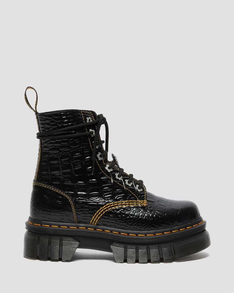 dámské volnočasové boty dr. martens audrick heaven by mj croc v černé barvě