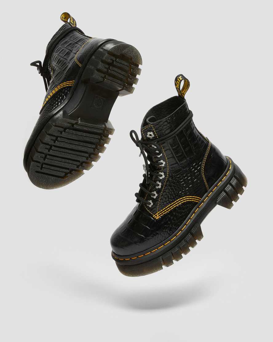 dámské volnočasové boty dr. martens audrick heaven by mj croc v černé barvě