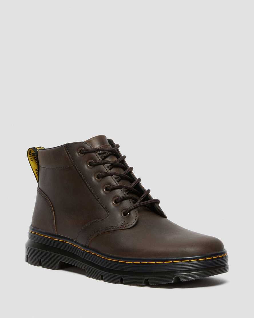 hnědé dámské ležérní boty dr. martens bonny