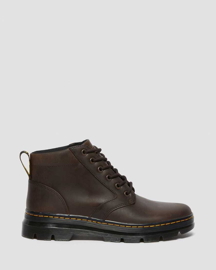 hnědé dámské ležérní boty dr. martens bonny