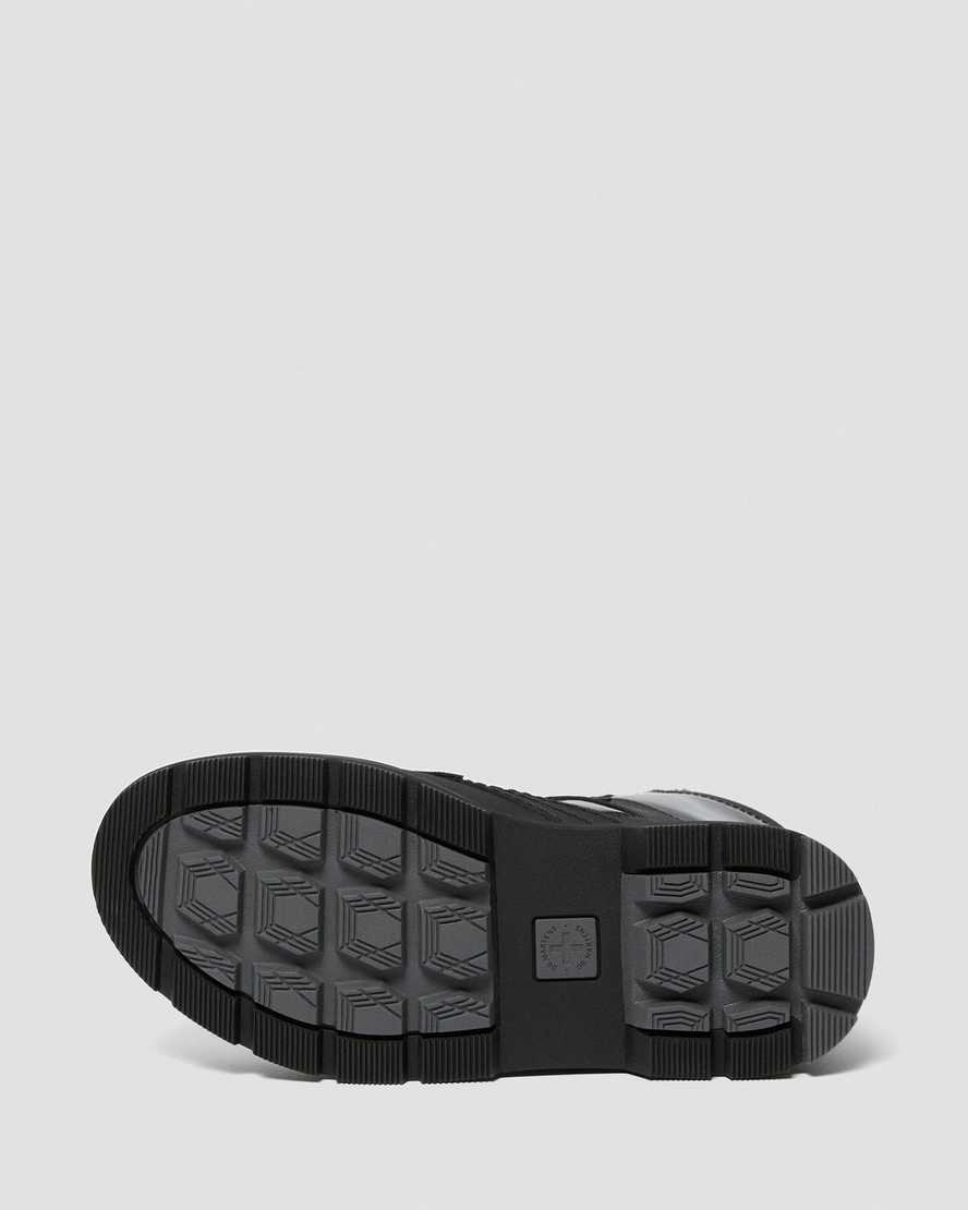 Černé dámské ležérní boty dr. martens iowa faux fur