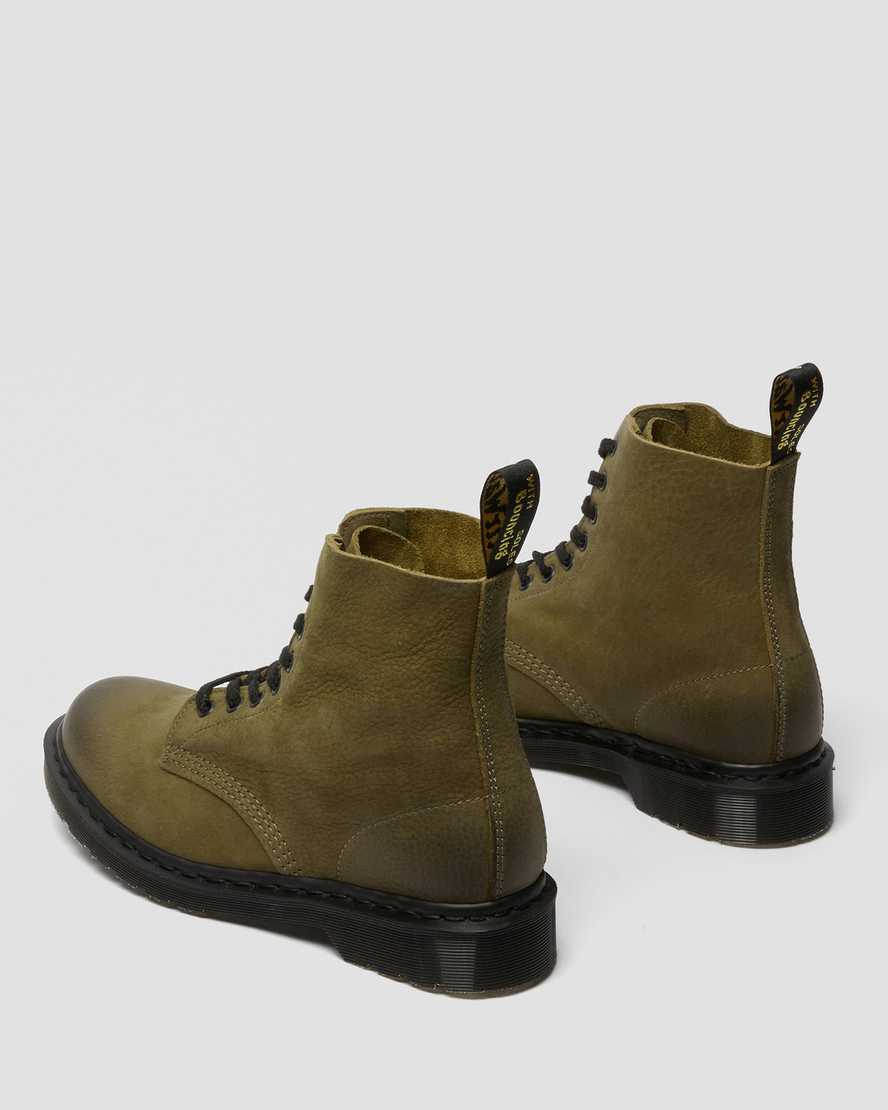 dámské ležérní boty dr. martens 1460 pascal made in england titan v olivové barvě