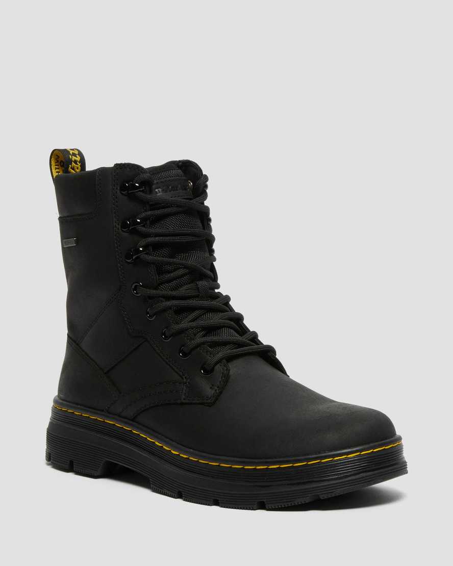 Černé dámské ležérní boty dr. martens iowa waterproof poly