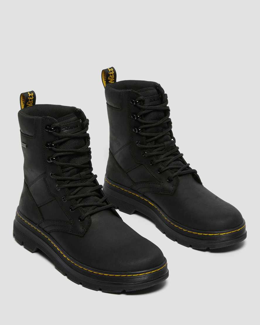 Černé dámské ležérní boty dr. martens iowa waterproof poly
