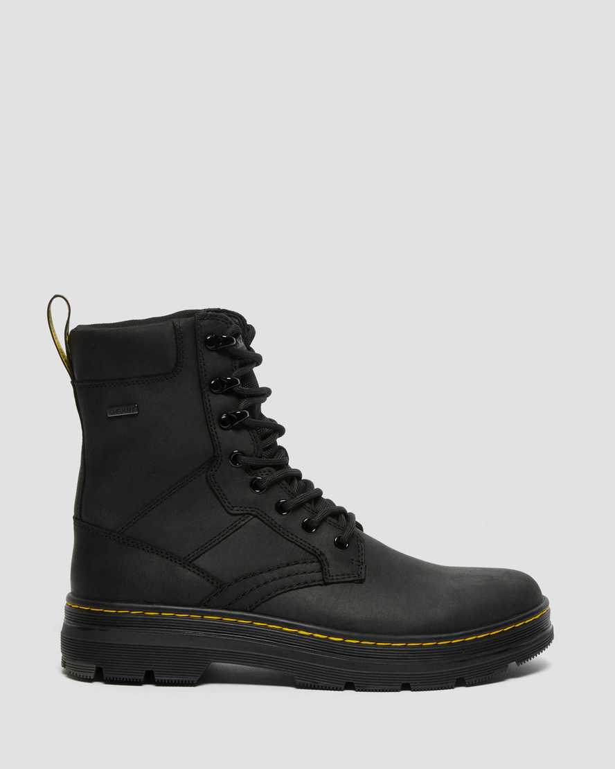 Černé dámské ležérní boty dr. martens iowa waterproof poly