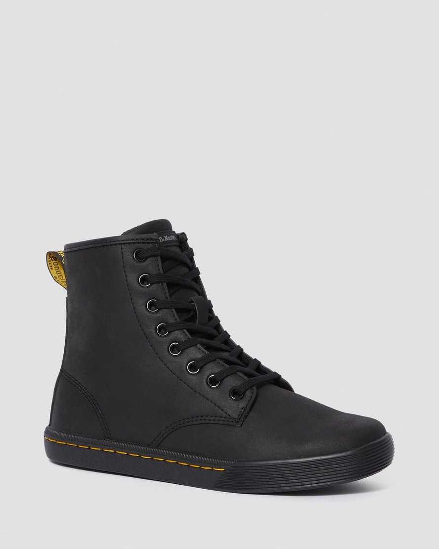 Černé matné dámské ležérní boty dr. martens sheridan