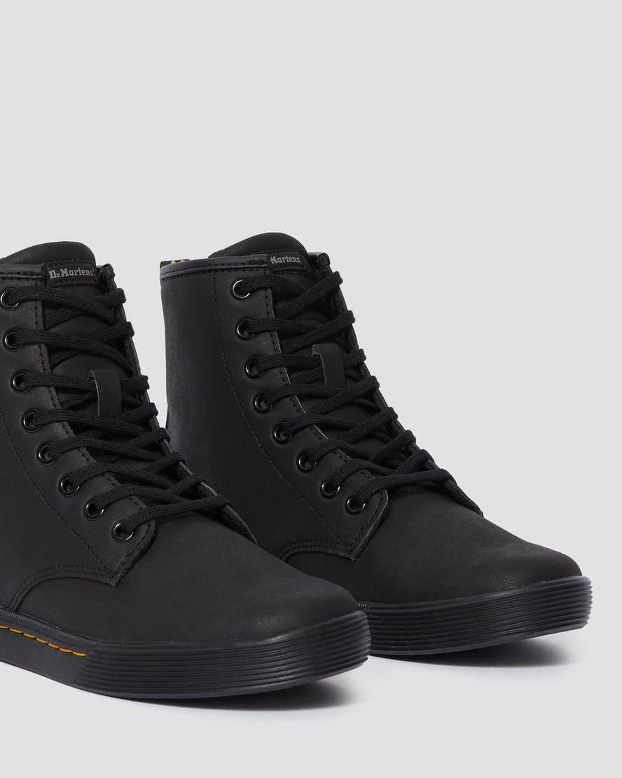 Černé matné dámské ležérní boty dr. martens sheridan