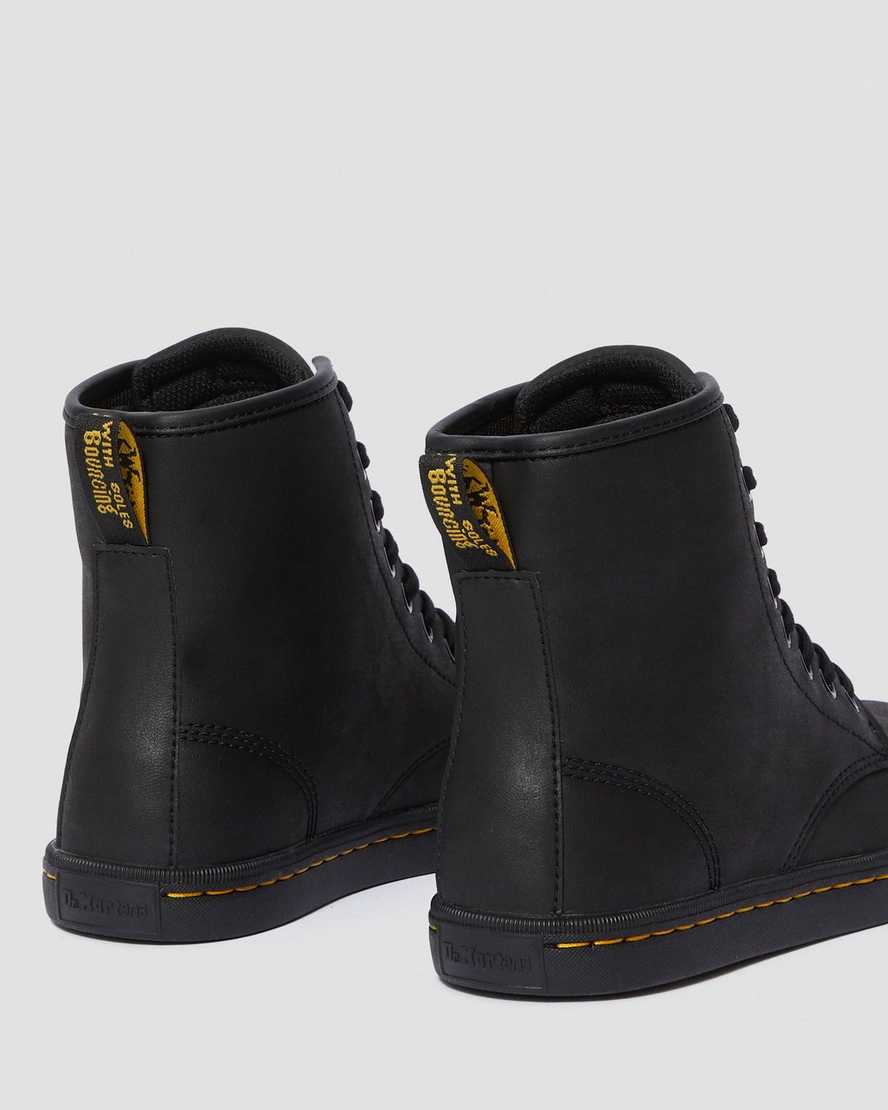 Černé matné dámské ležérní boty dr. martens sheridan