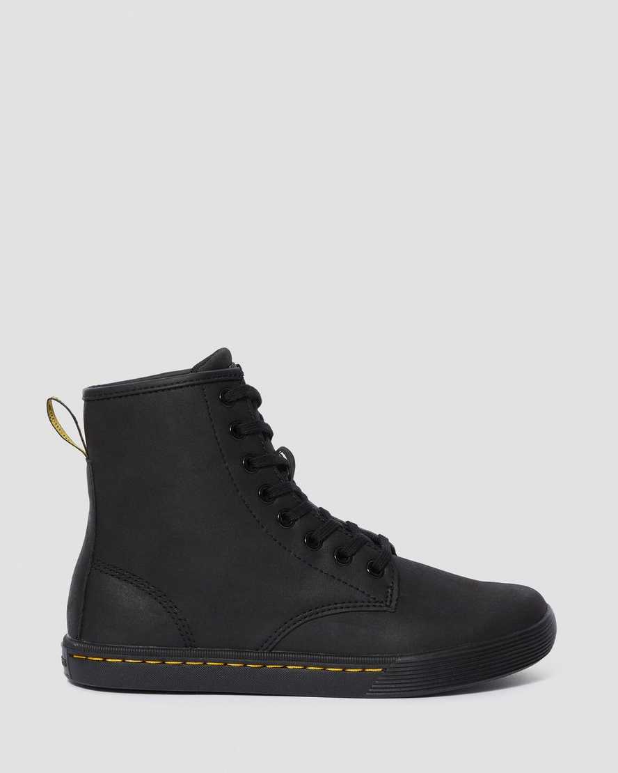 Černé matné dámské ležérní boty dr. martens sheridan