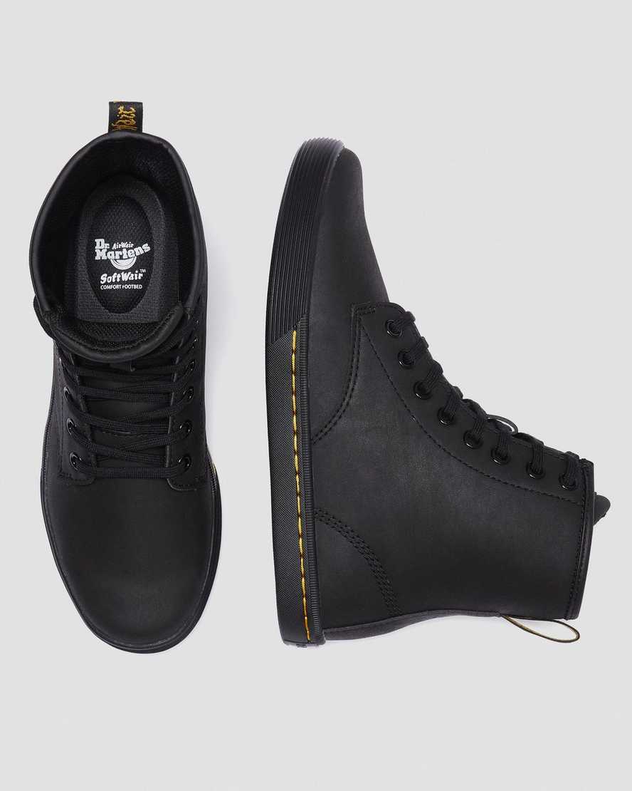 Černé matné dámské ležérní boty dr. martens sheridan