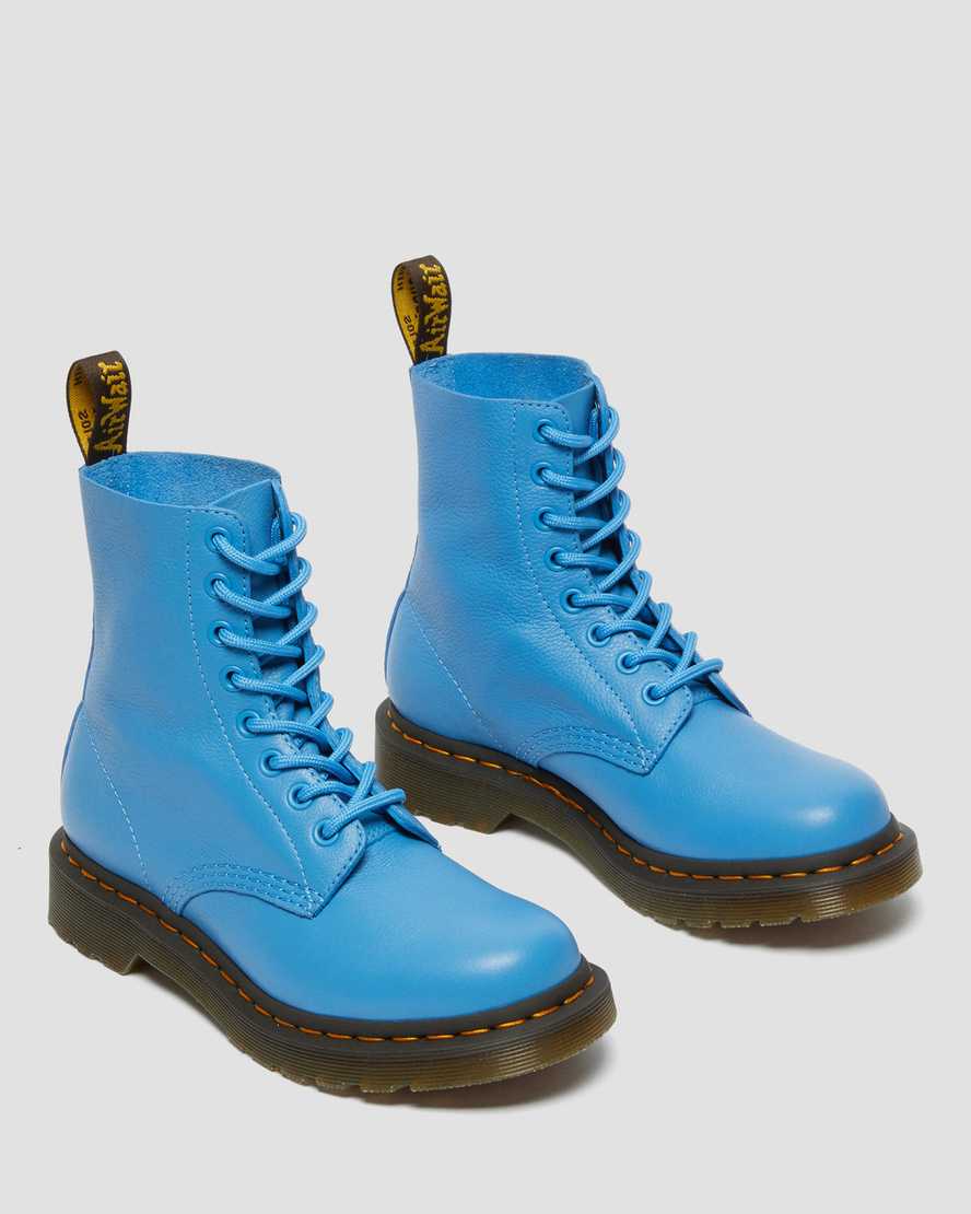 dámské ležérní boty dr. martens 1460 pascal virginia v modré barvě