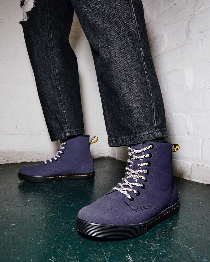 modré dámské ležérní boty dr. martens sheridan