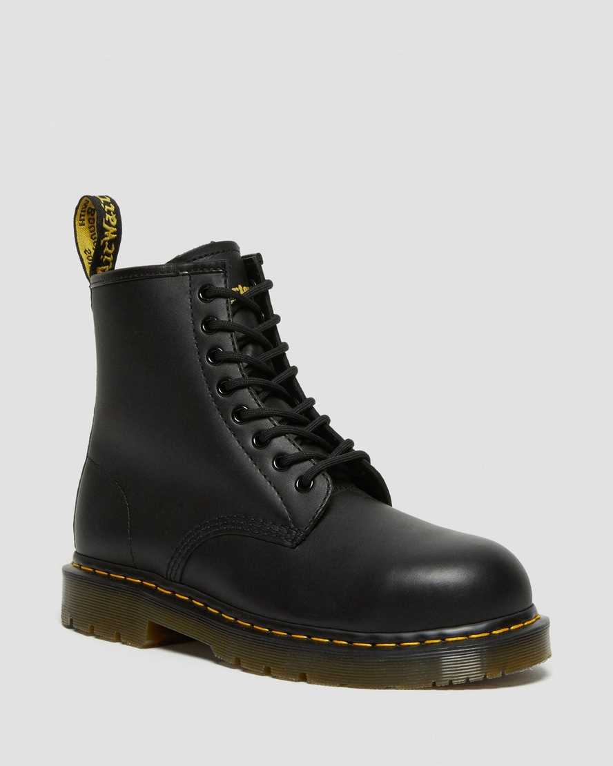 Černé dámské ležérní boty dr. martens 1460 s protiskluzovou ocelovou špičkou