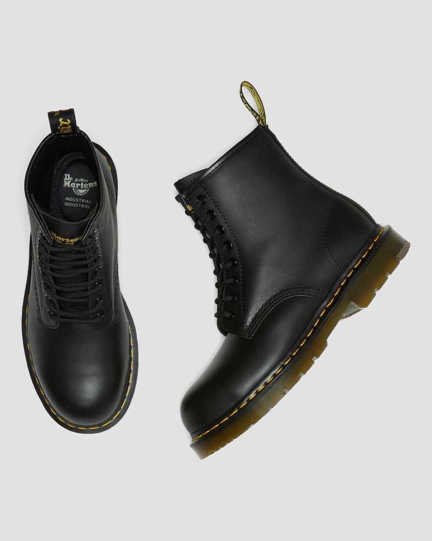 Černé dámské ležérní boty dr. martens 1460 s protiskluzovou ocelovou špičkou