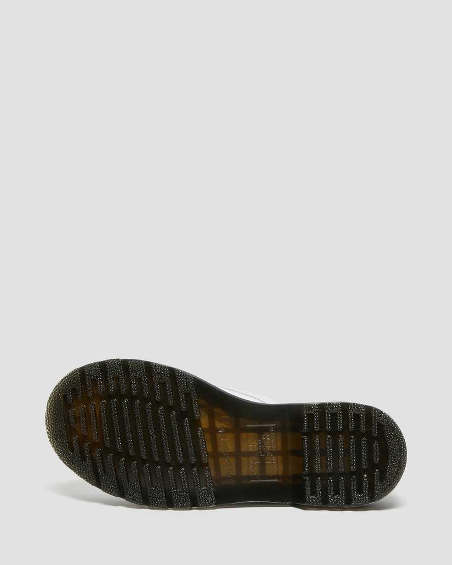 bílé dámské ležérní boty dr. martens 1460 patent croc emboss