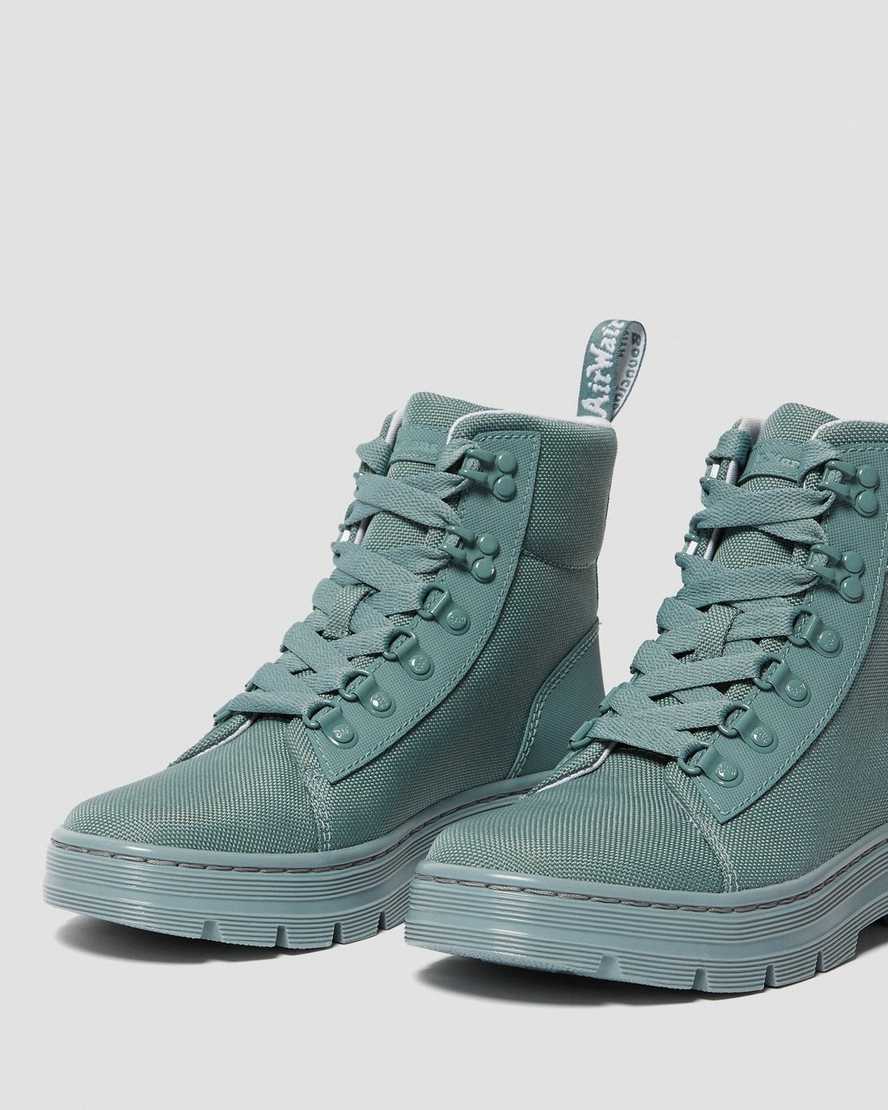 dámské volnočasové boty dr. martens combs poly v tyrkysové barvě