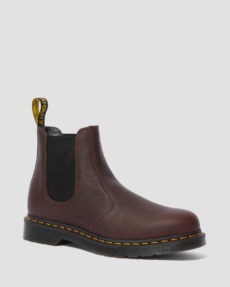 hnědé dámské boty dr. martens 2976 ambassador chelsea