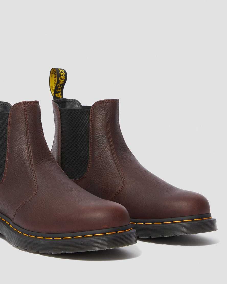 hnědé dámské boty dr. martens 2976 ambassador chelsea