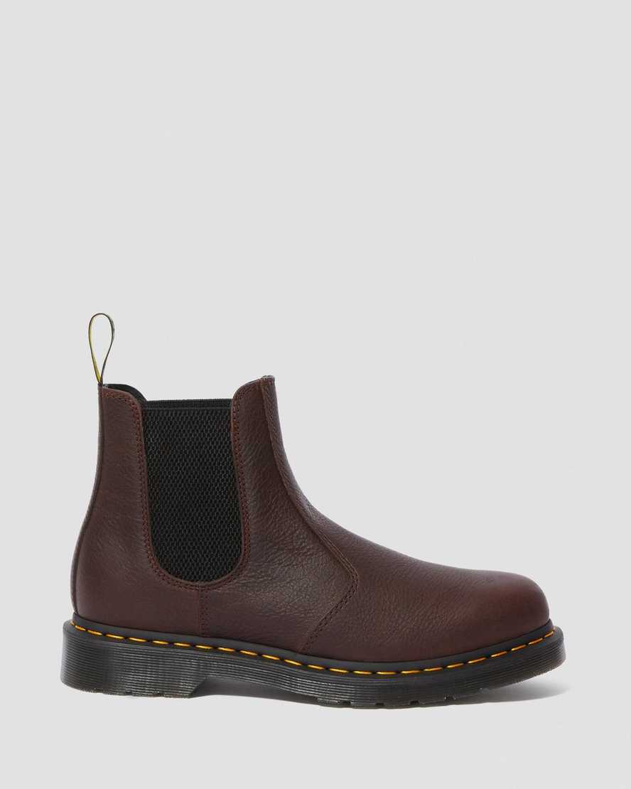 hnědé dámské boty dr. martens 2976 ambassador chelsea
