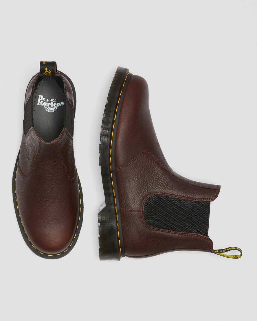 hnědé dámské boty dr. martens 2976 ambassador chelsea