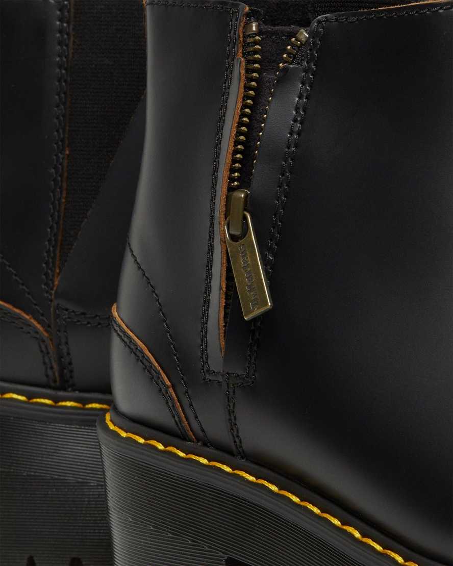 Černé dámské chelsea boty dr. martens rometty ii vintage smooth