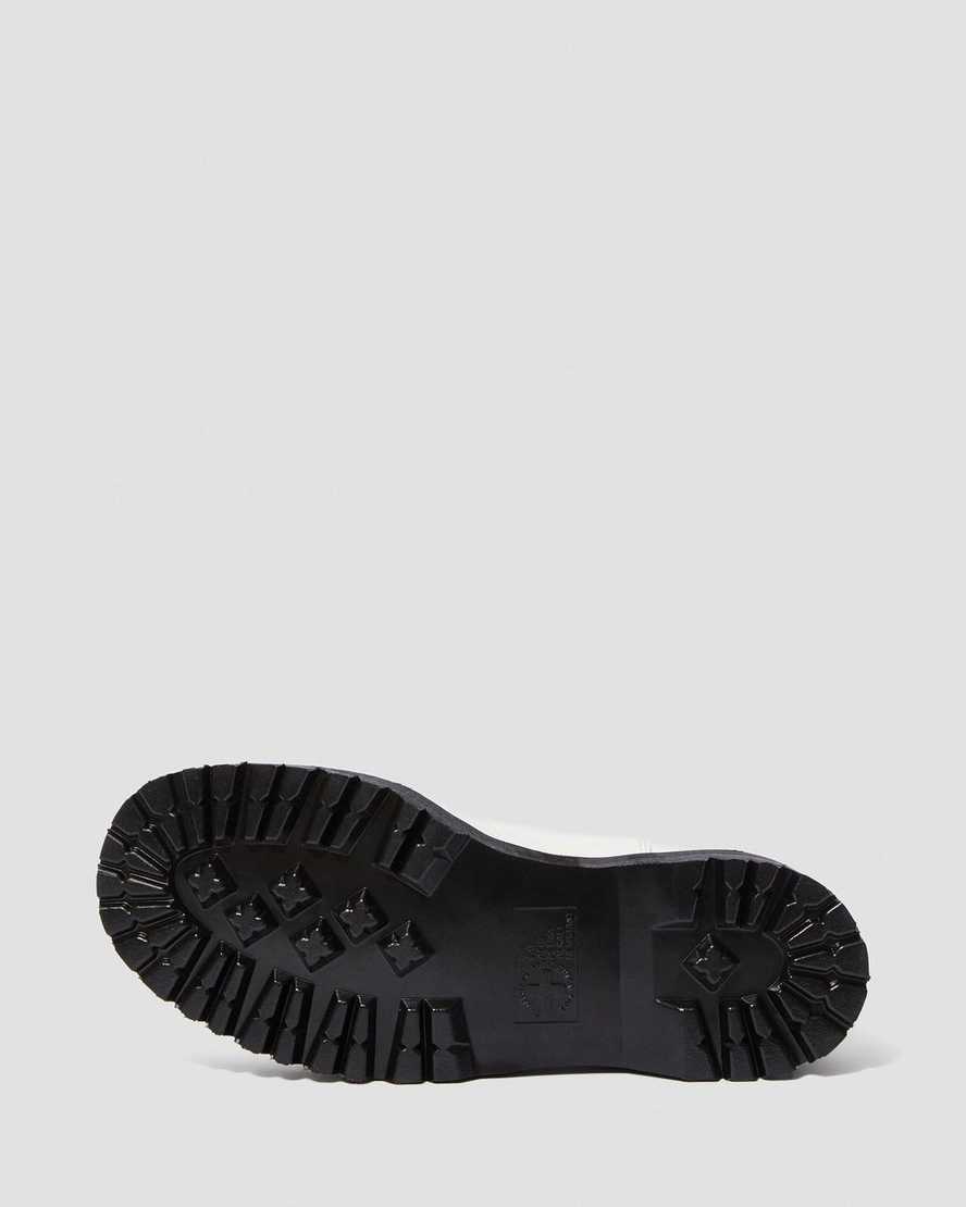 bílé dámské boty dr. martens 2976 smooth na platformě chelsea