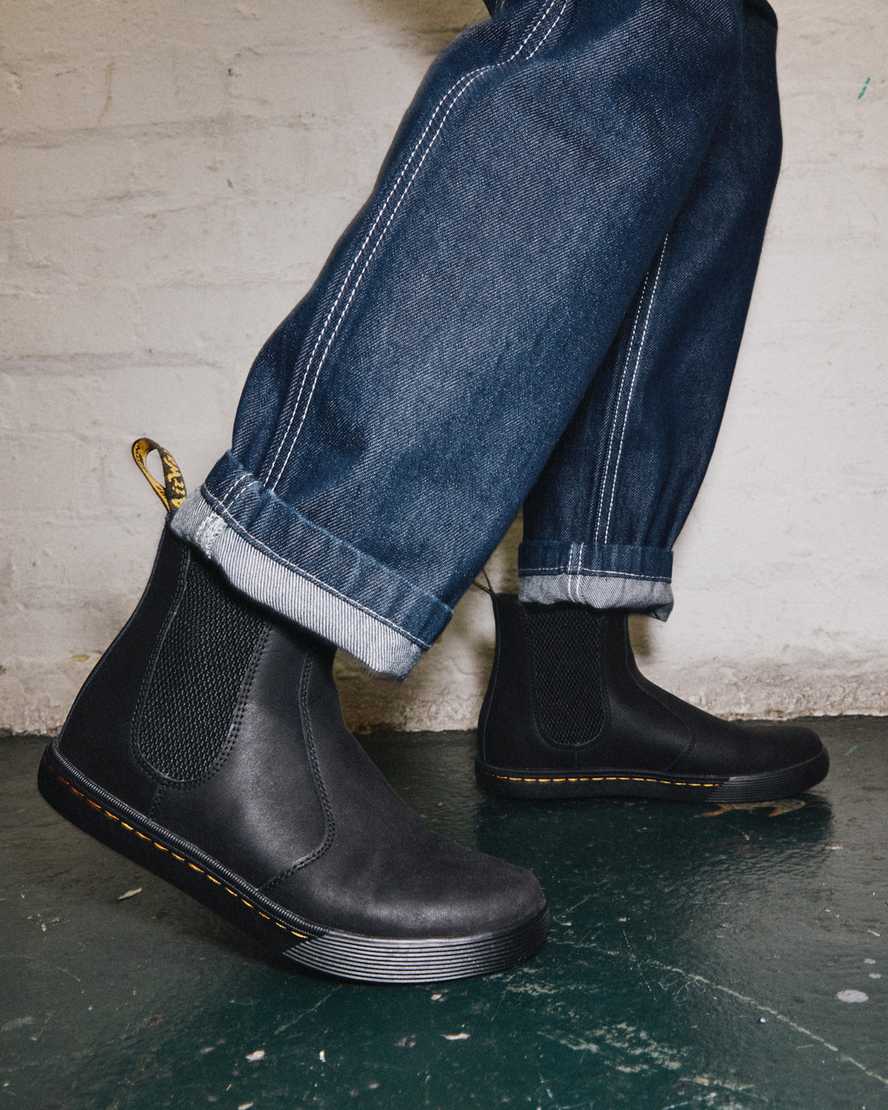 Černé dámské ležérní boty dr. martens makela chelsea