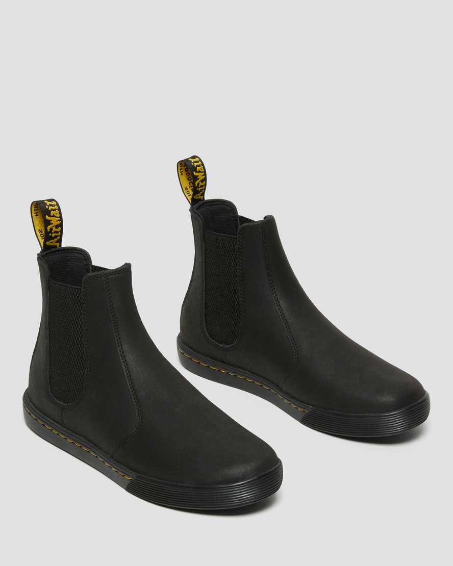 Černé dámské ležérní boty dr. martens makela chelsea