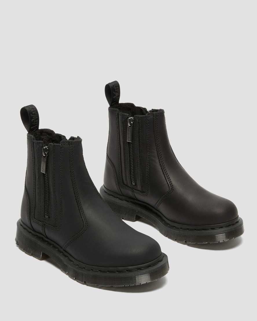 dámské boty dr. martens 2976 dms wintergrip zip v černé barvě