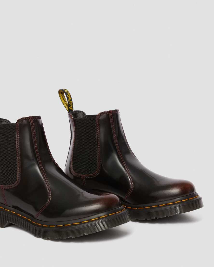 dámské boty dr. martens 2976 arcadia chelsea v červené barvě