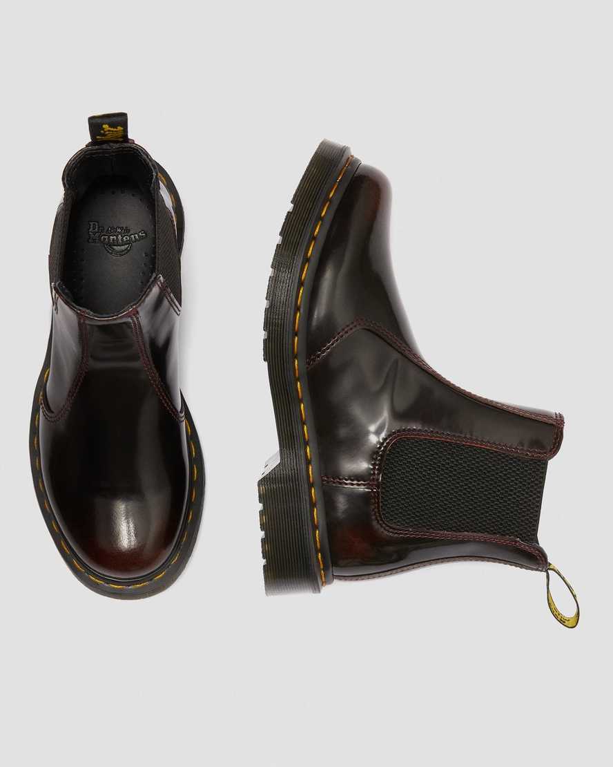 dámské boty dr. martens 2976 arcadia chelsea v červené barvě
