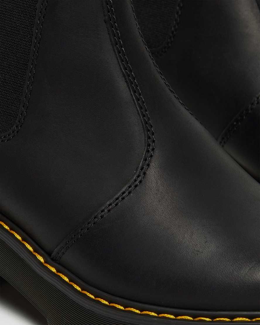 Černé dámské chelsea boty dr. martens rometty na platformě