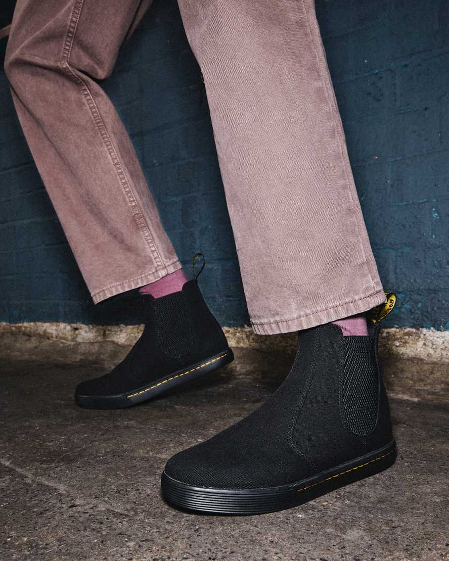 Černé dámské ležérní boty dr. martens makela chelsea