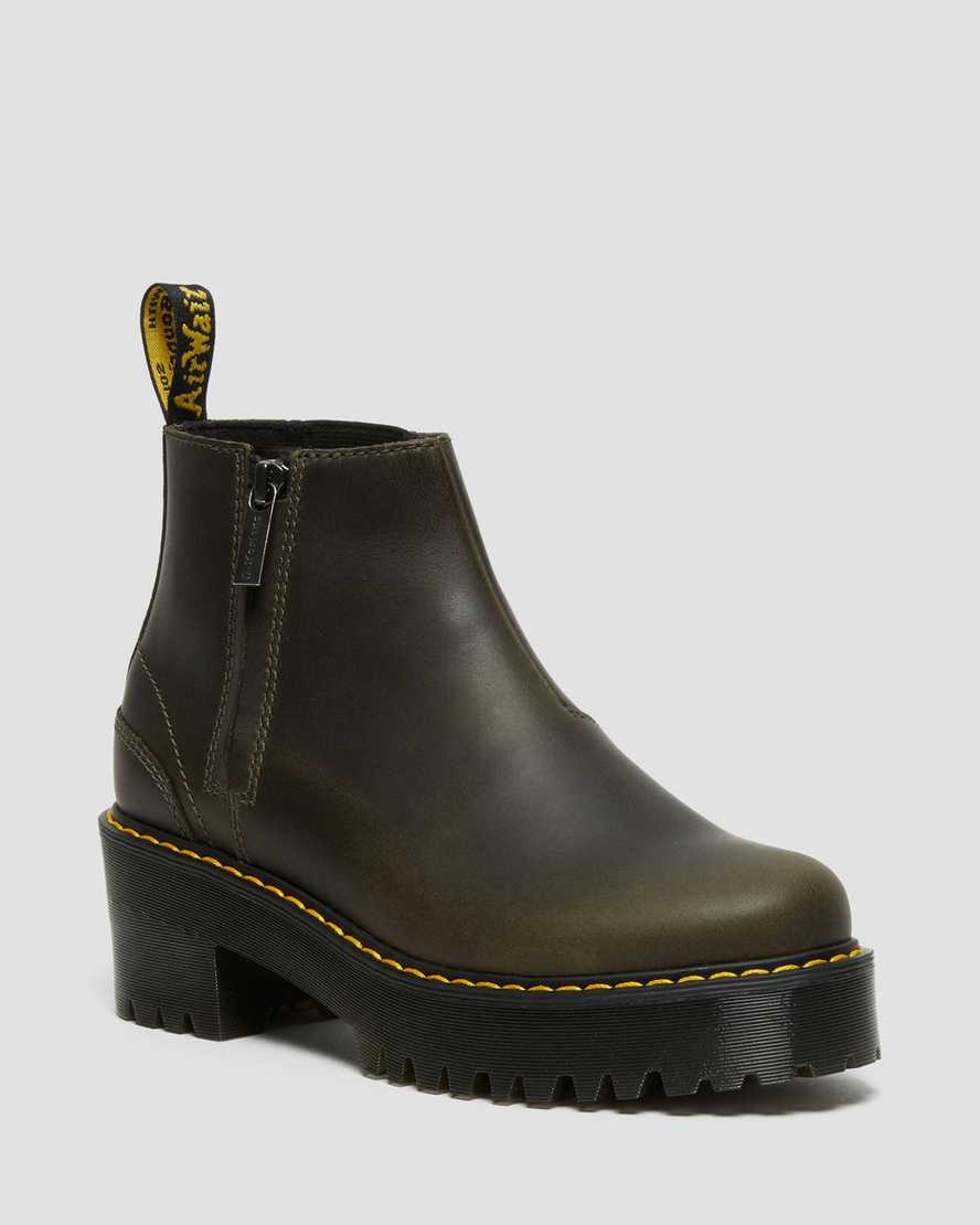 hnědé dámské boty dr. martens rometty chelsea