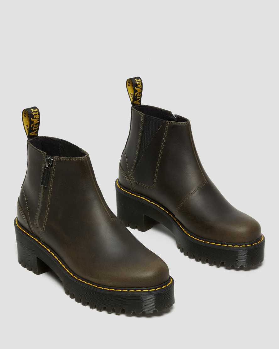 hnědé dámské boty dr. martens rometty chelsea
