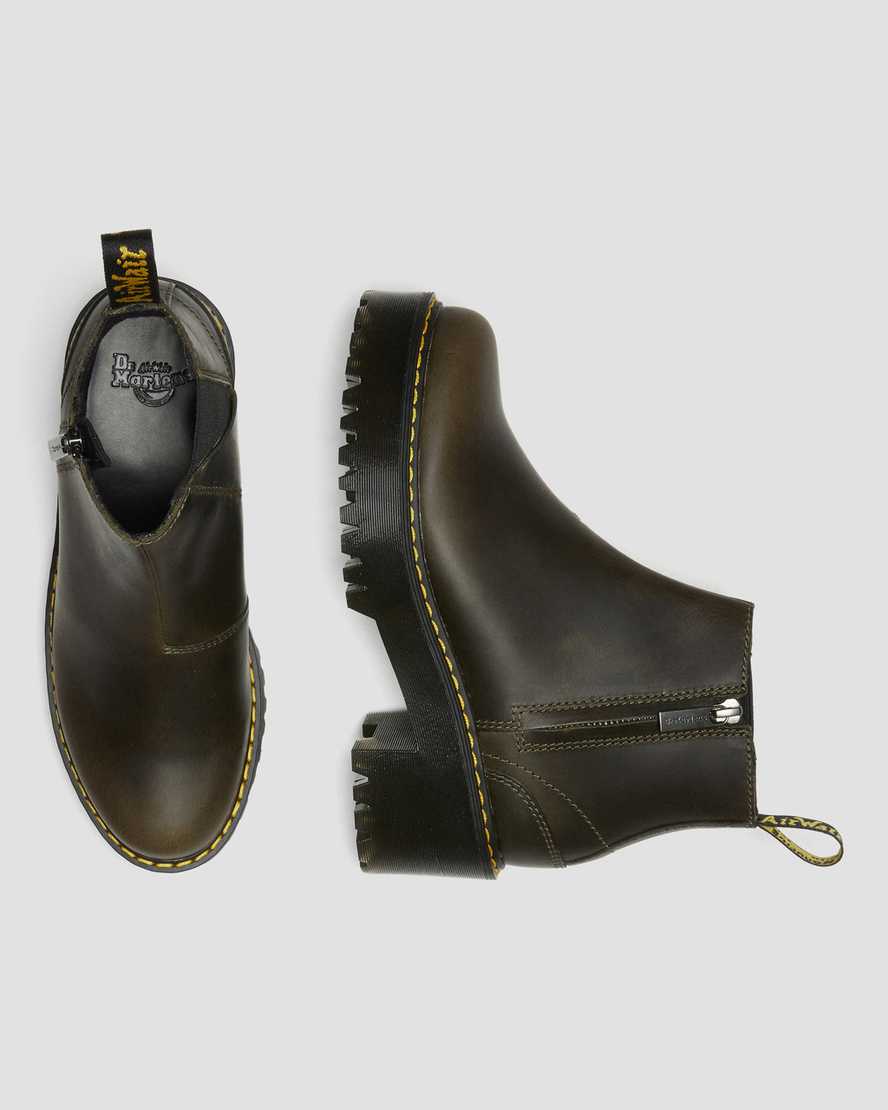 hnědé dámské boty dr. martens rometty chelsea
