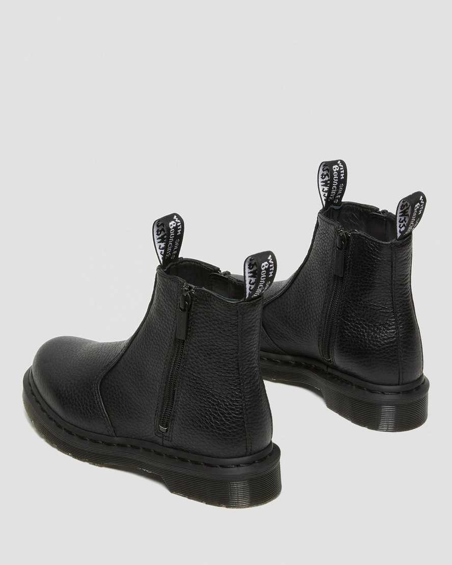 Černé dámské boty dr. martens 2976 na zip chelsea