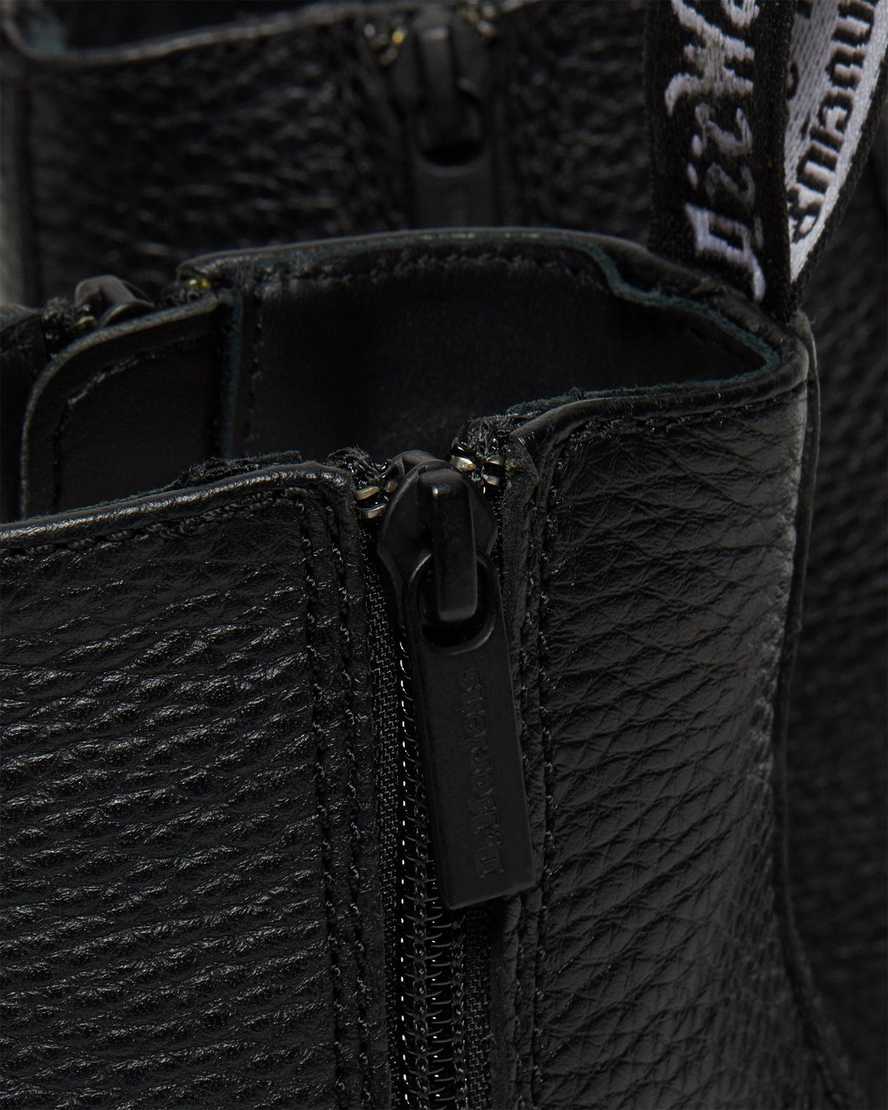 Černé dámské boty dr. martens 2976 na zip chelsea