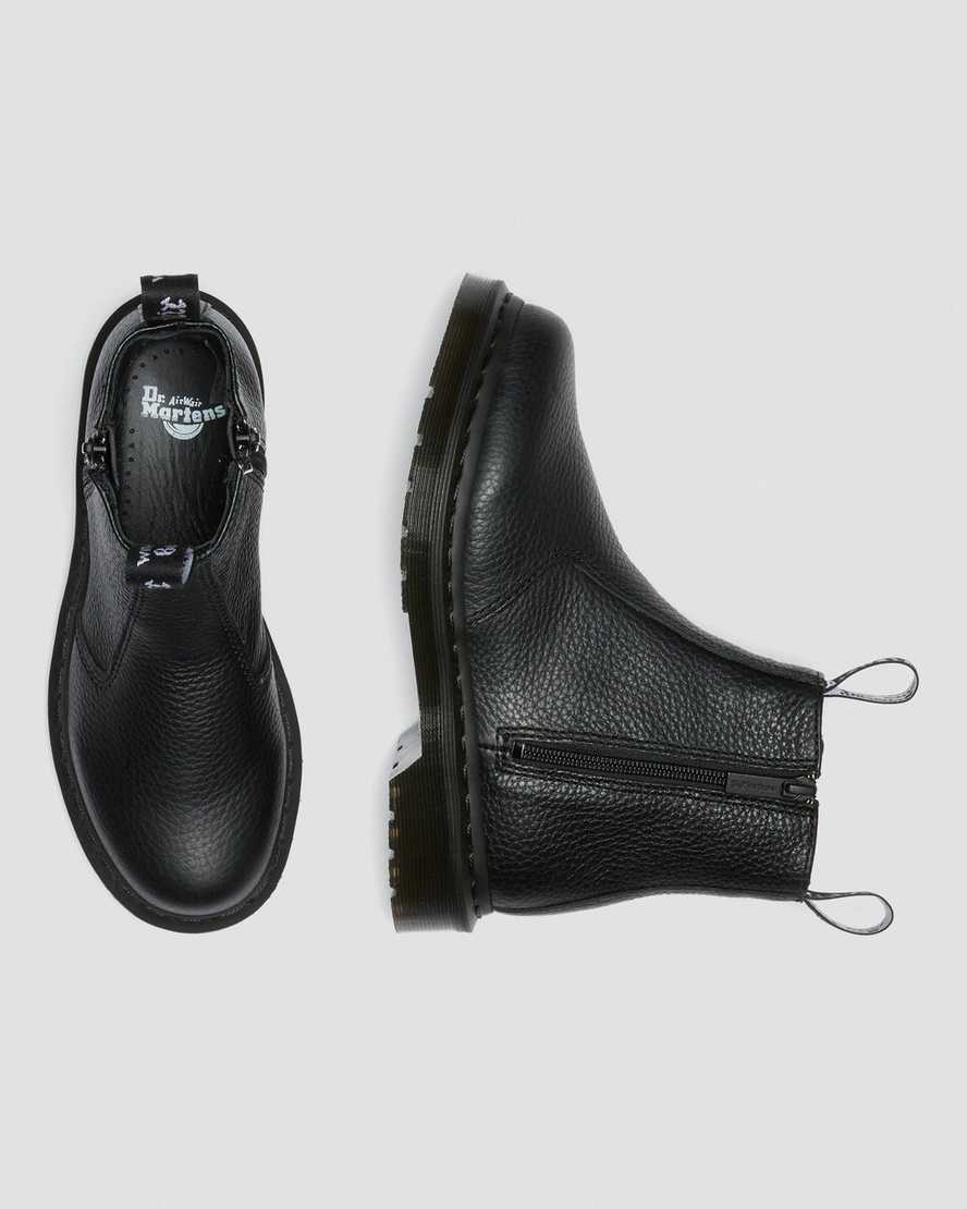 Černé dámské boty dr. martens 2976 na zip chelsea