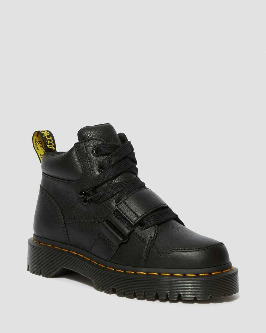 Černé dámské robustní boty dr. martens zuma ii