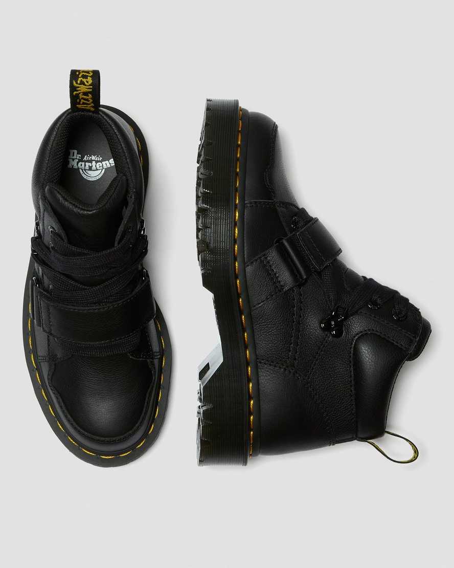 Černé dámské robustní boty dr. martens zuma ii